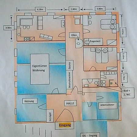 2 - 6 Person Holiday 公寓